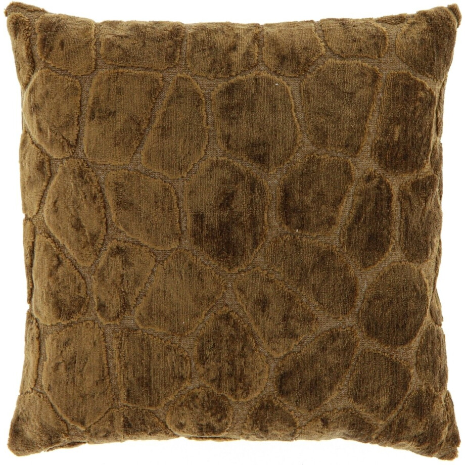 Unique Living Sierkussen Elina - Viscose - Bruin - 45 x 45 cm (BxH) Unique Living Sierkussen Elina - Viscose - Bruin - 45 x 45 cm (BxH) afbeelding 1