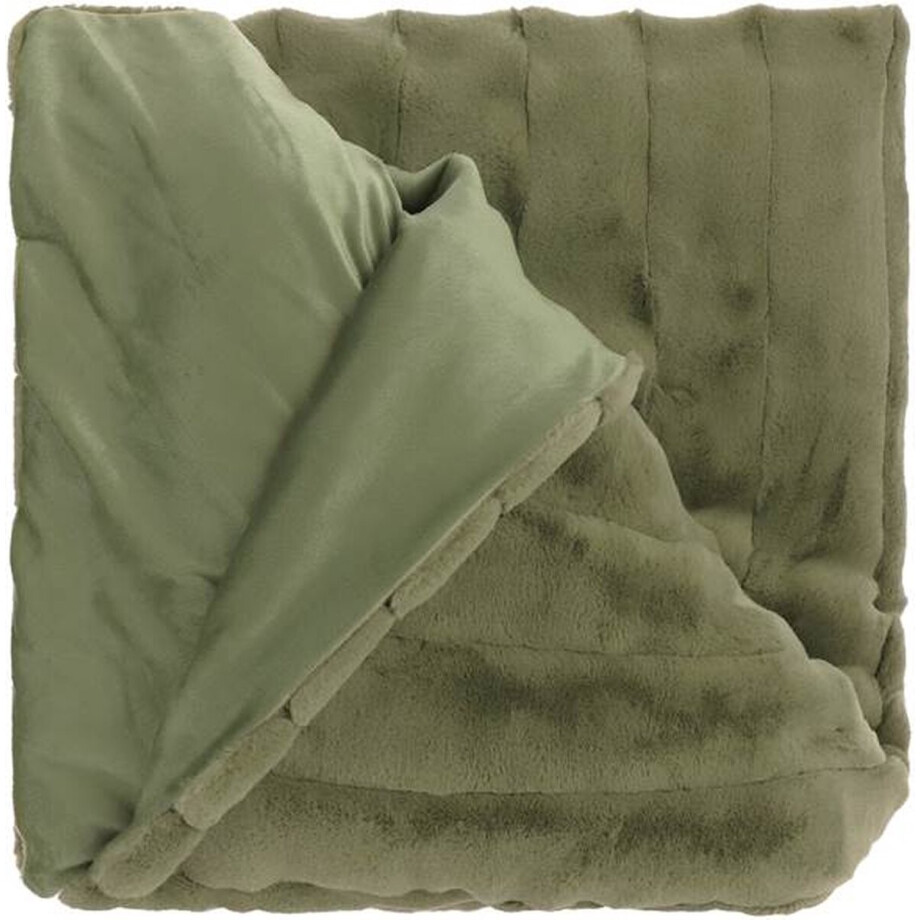 Unique Living - Plaid Norah Tea Green -150x200cm afbeelding 1