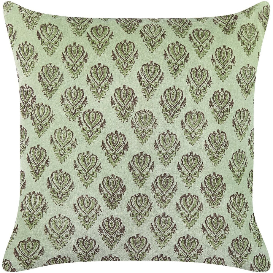 BELIANI RUNGIA - Sierkussen - Groen - 45 x 45 cm - Fluweel afbeelding 1