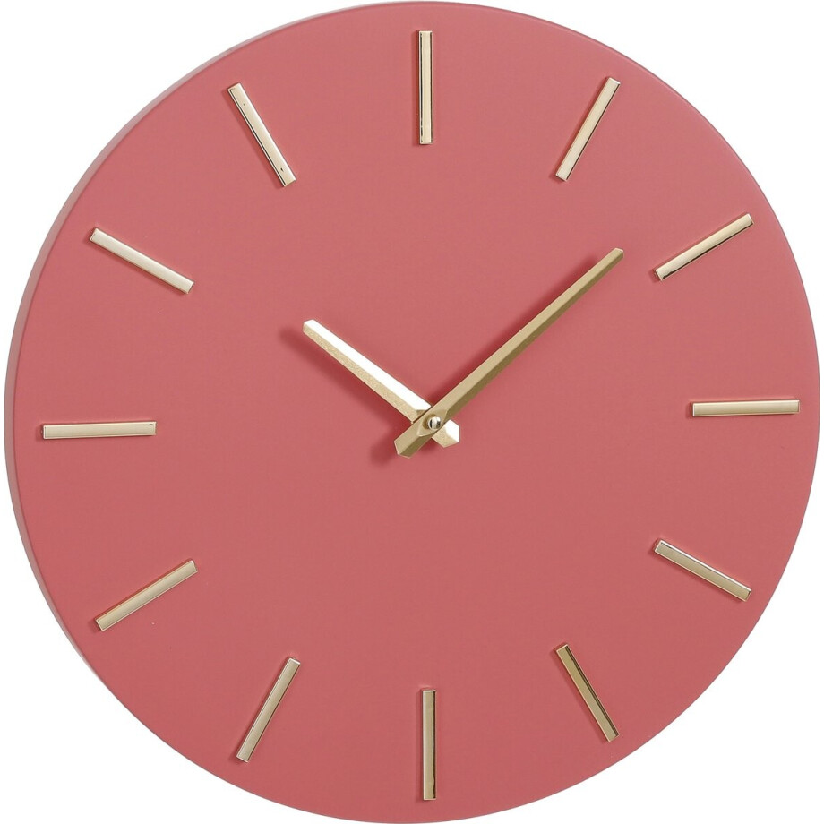 Mica Decorations - Brixen Wandklok - Ø36 cm - Roze afbeelding 1