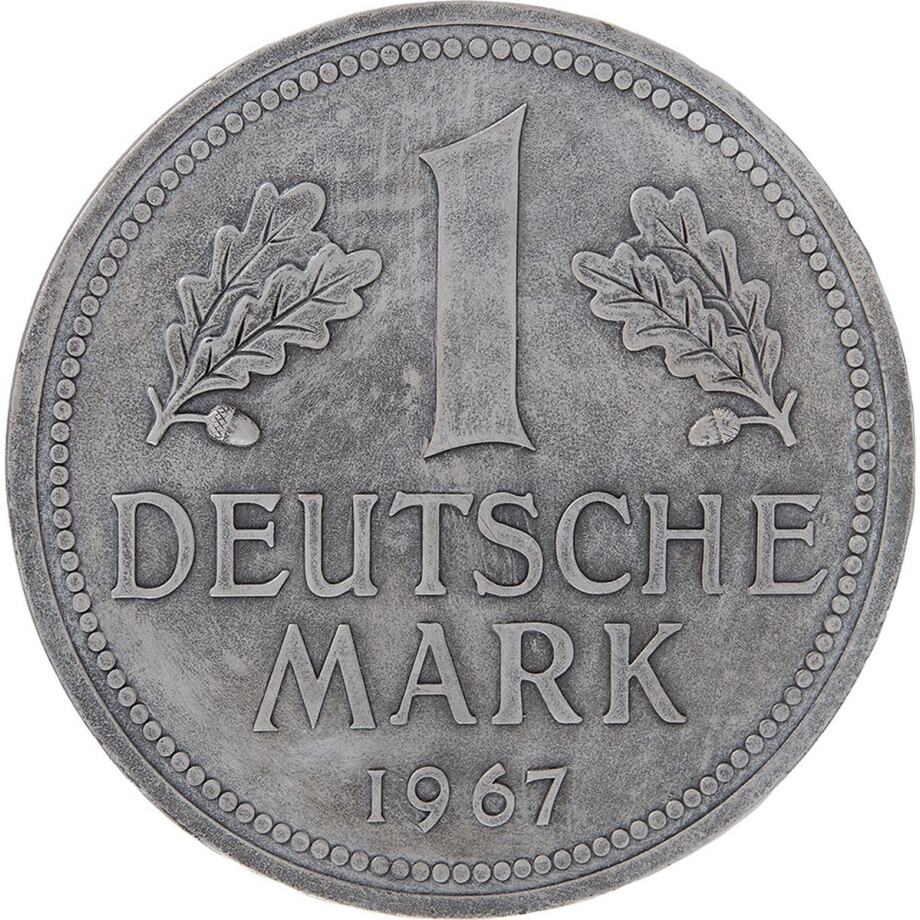 Clayre & Eef Wanddecoratie Ø 20x2 cm Zilverkleurig Polyresin afbeelding 1