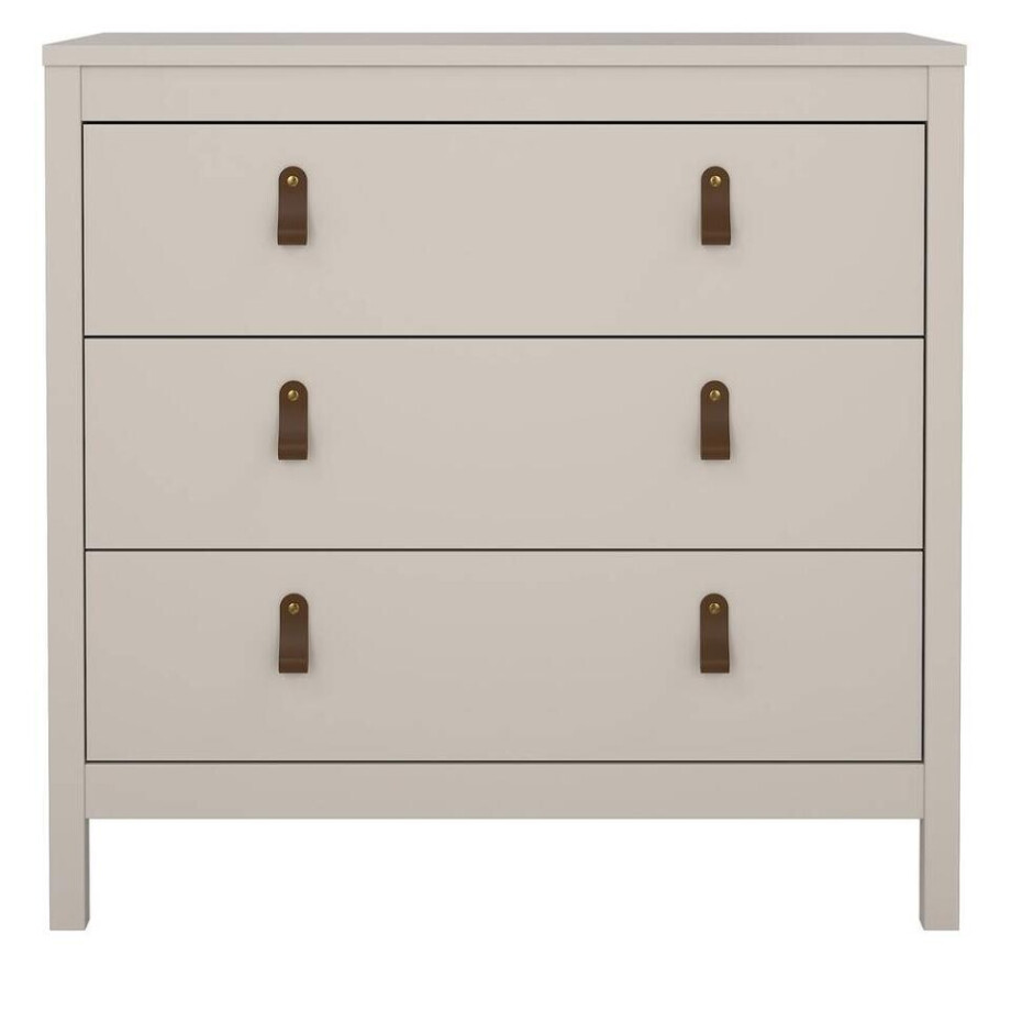 Leen Bakker - Ladekast Madeira - Greige - 80x82x38 Cm - Spaanplaat - Beige#Grijs Leen Bakker - Ladekast Madeira - Greige - 80x82x38 Cm - Spaanplaat - Beige#Grijs afbeelding 1