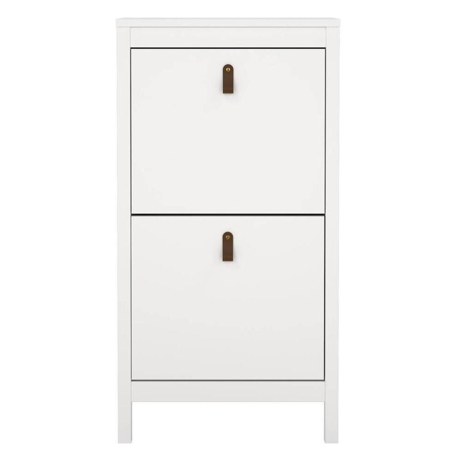 Leen Bakker - Schoenenkast Madeira - 102,9x53,8x24,6 Cm - Spaanplaat - Wit - 53.8x102.9x24.6 Cm afbeelding 1