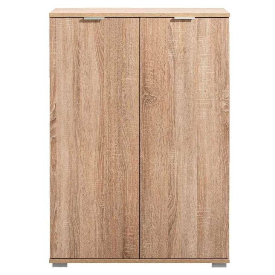 Leen Bakker - Kast Alaska - Eikenkleur - 101x71x35 Cm - Spaanplaat - Bruin afbeelding 1