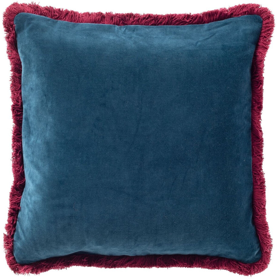 SEBASTIAAN | sierkussen 45x45 cm | Ink Blue | blauw en roze | Hoii SEBASTIAAN | sierkussen 45x45 cm | Ink Blue | blauw en roze | Hoii afbeelding 1