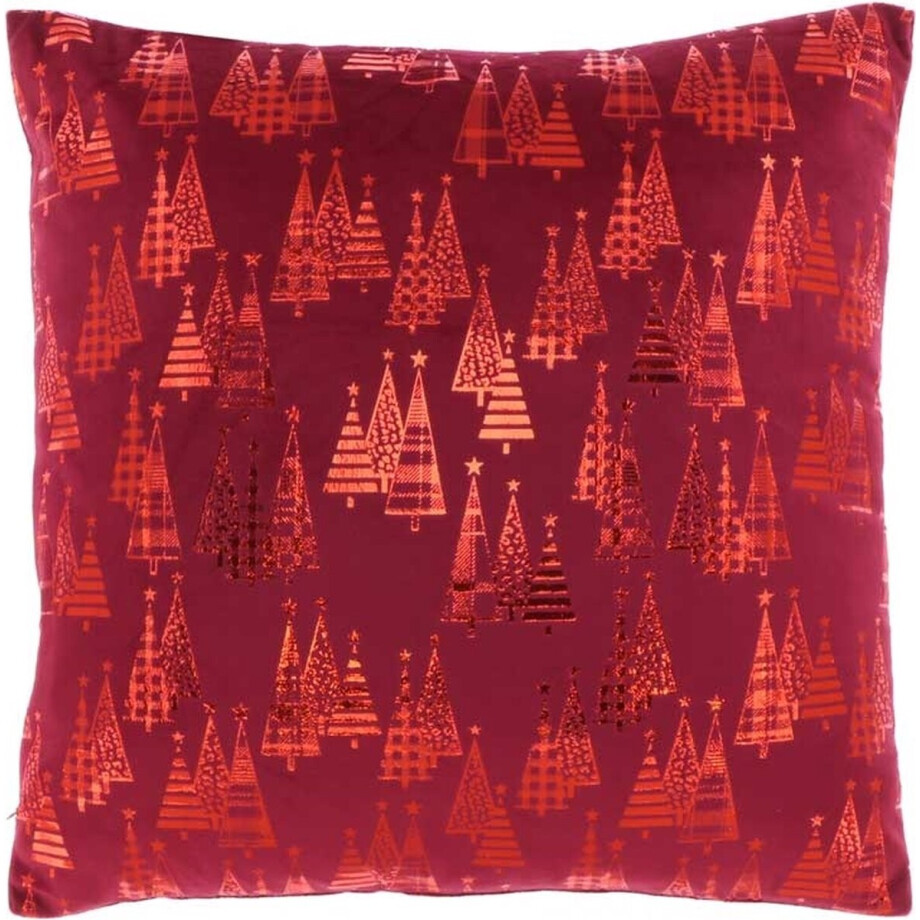 Unique Living - Kussen Olga 45x45cm Red Unique Living - Kussen Olga 45x45cm Red afbeelding 1