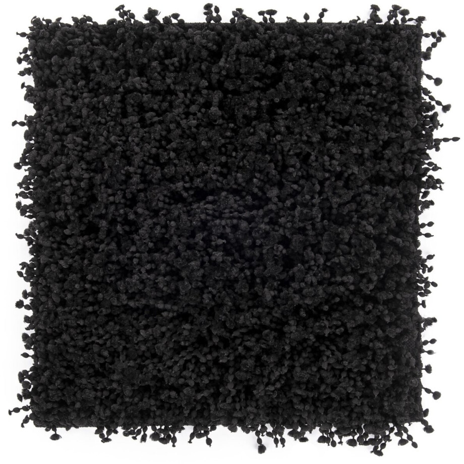 Heckettlane Badmat Onda - Badkamermat - Bidetmat - Antislip tapijt - 60x60 cm - Zwart Heckettlane Badmat Onda - Badkamermat - Bidetmat - Antislip tapijt - 60x60 cm - Zwart afbeelding 1