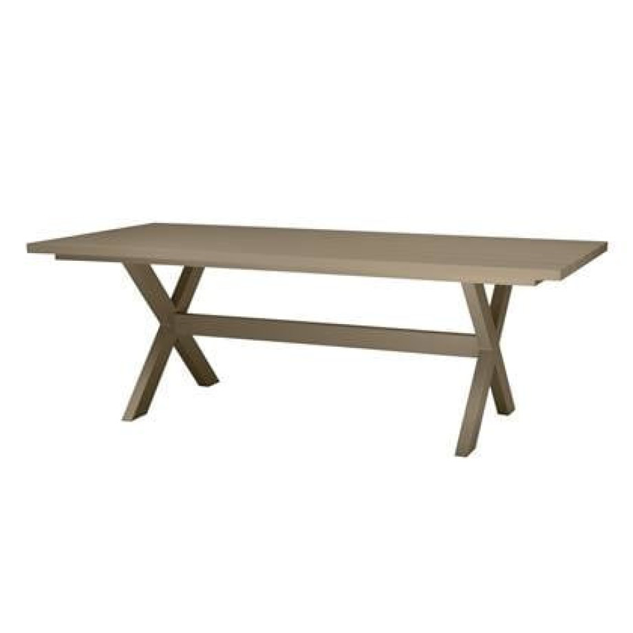 Exotan Picknicktafel Delta - Aluminium - Groen|Zand afbeelding 1