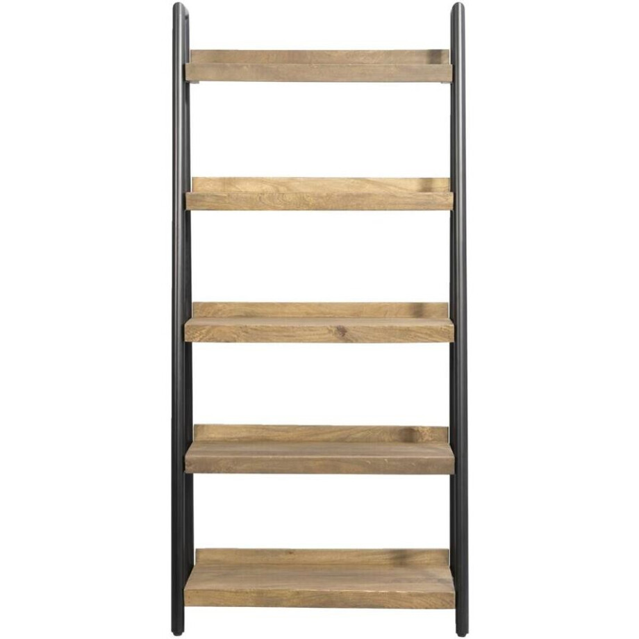 Leen Bakker - Wandkast Trevora - Mangohout - 180x88x40 Cm - Metaal/Hout - Bruin afbeelding 1