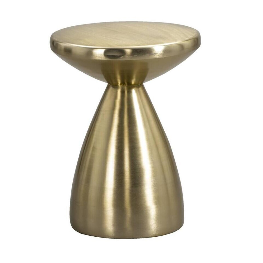 Leen Bakker - Bijzettafel Amara - 48xØ36 Cm - Metaal - Goudkleurig Leen Bakker - Bijzettafel Amara - 48xØ36 Cm - Metaal - Goudkleurig afbeelding 1