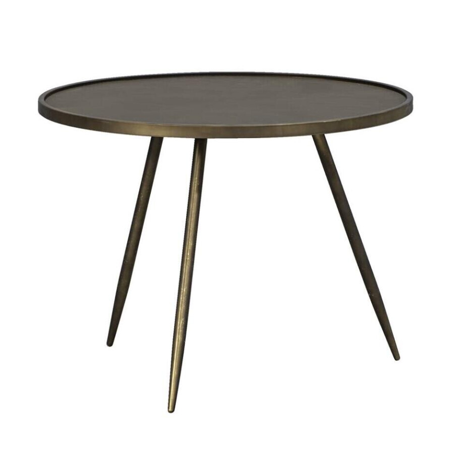 Leen Bakker - Bijzettafel Gianni - 45xØ60 Cm - Metaal - Goudkleurig Leen Bakker - Bijzettafel Gianni - 45xØ60 Cm - Metaal - Goudkleurig afbeelding 1