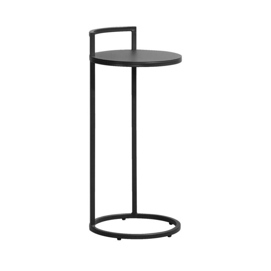 Leen Bakker - Bijzettafel Vienna - 66,5x30 Cm - Metaal - Zwart Leen Bakker - Bijzettafel Vienna - 66,5x30 Cm - Metaal - Zwart afbeelding 1