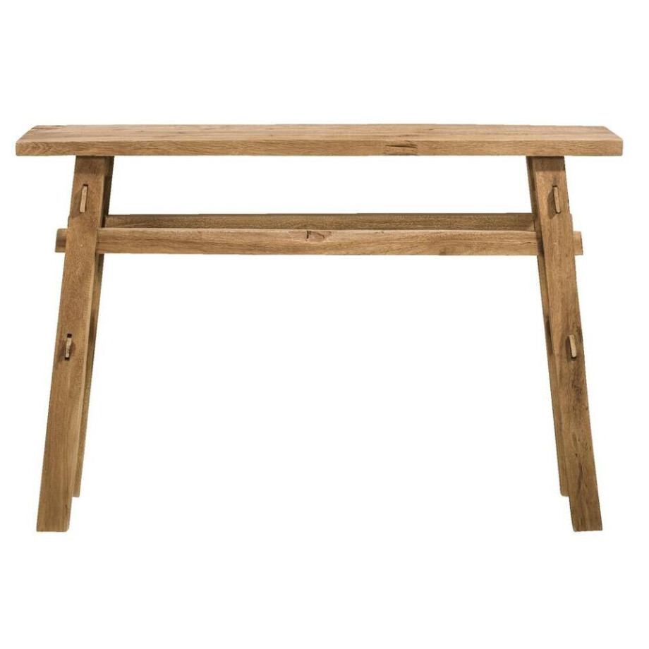 Leen Bakker - Sidetable Viktor - Naturel - 80x120x30 Cm - Hout - Bruin Leen Bakker - Sidetable Viktor - Naturel - 80x120x30 Cm - Hout - Bruin afbeelding 1