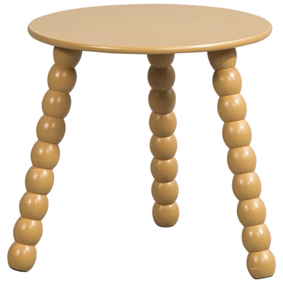 Leen Bakker - Bijzettafel Avila - 40xØ40 Cm - MDF - Bruin afbeelding 1