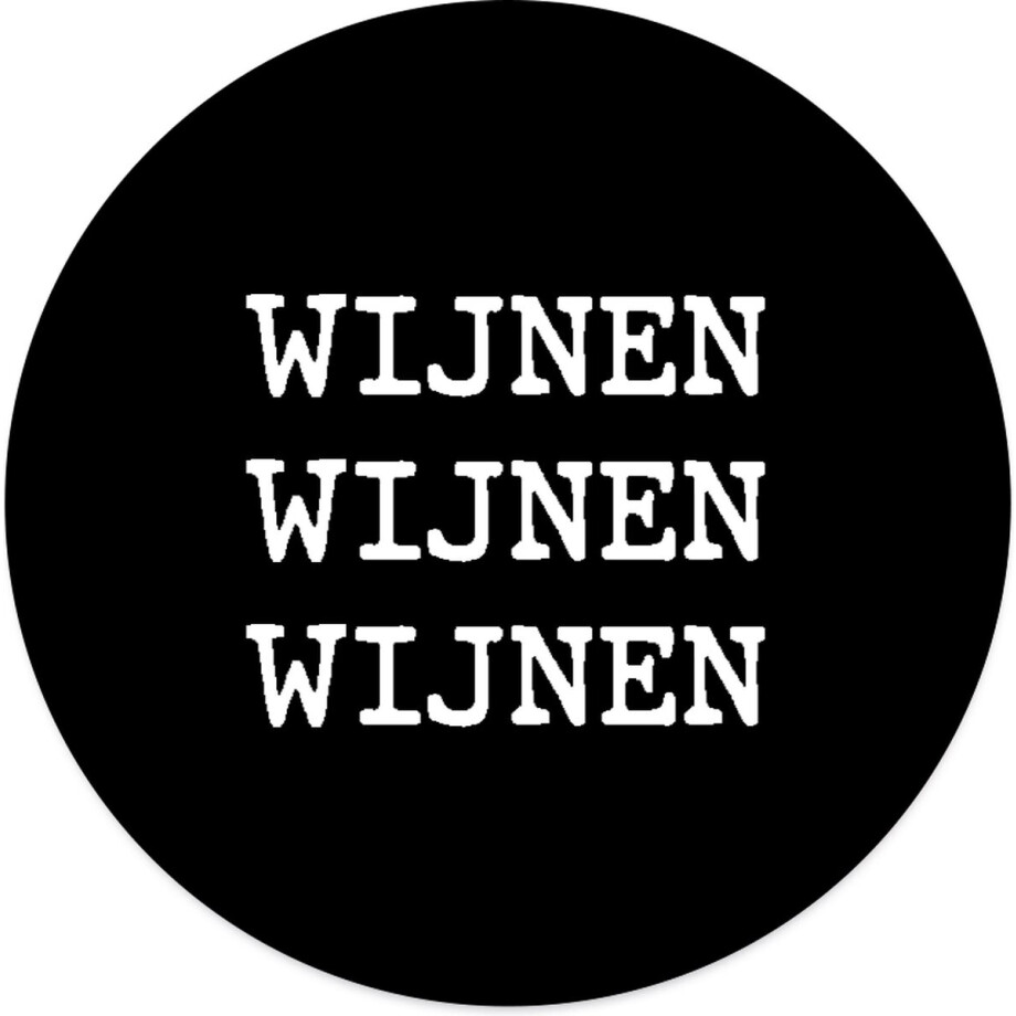 Label2X - Schilderij - Wijnen Wijnen Wijnen Ø Aanbevolen - Multicolor - 12 X 12 Cm afbeelding 1