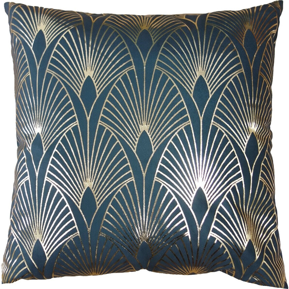 Clayre & Eef Kussenhoes 45x45 cm Groen Polyester Sierkussenhoes afbeelding 1