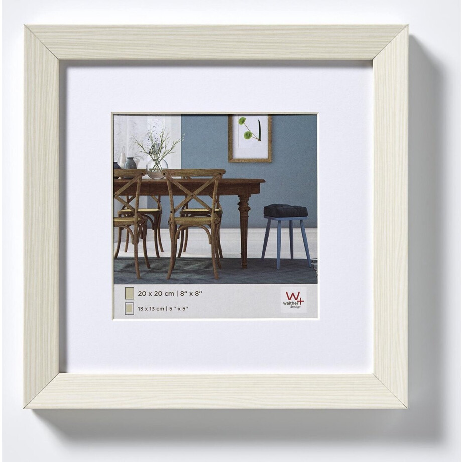 Walther Fiorito - MDF Houten lijst - Fotoformaat 30x30 cm - Wit Walther Fiorito - MDF Houten lijst - Fotoformaat 30x30 cm - Wit afbeelding 1