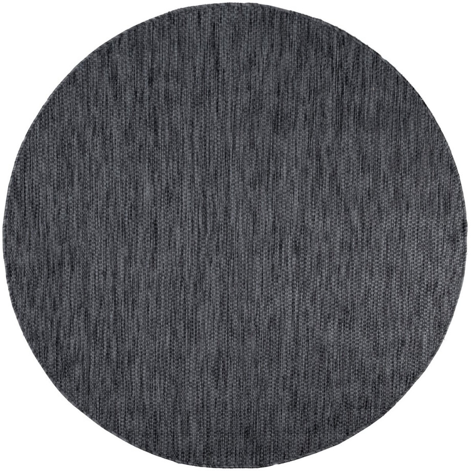 Flycarpets Veniro Effen Binnen en Buitenkleed Antraciet - 80 cm rond - Laagpolig Vloerkleed Buiten - Tuinkleed / Tuintapijt Flycarpets Veniro Effen Binnen en Buitenkleed Antraciet - 80 cm rond - Laagpolig Vloerkleed Buiten - Tuinkleed / Tuintapijt afbeelding 1