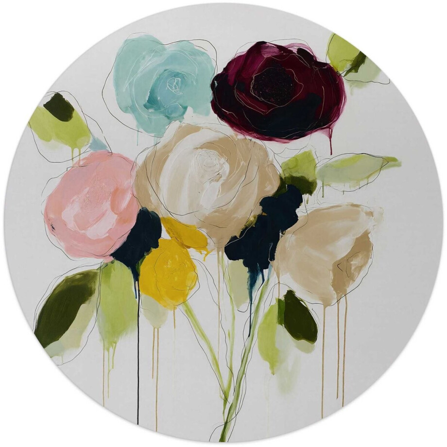 Glasschilderij Herfstboeket I - Ø 50 - Glas - REINDERS afbeelding 1