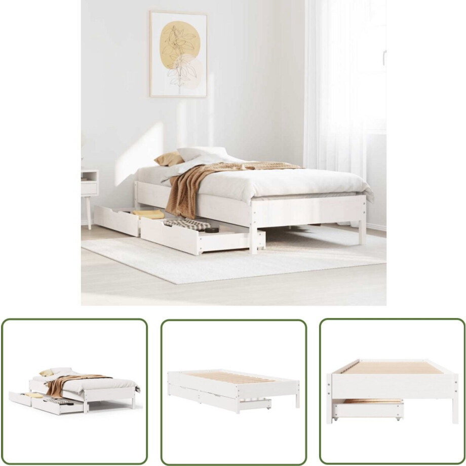 vidaXL Sleutelset - Dynamo Meter - Bedframe zonder matras massief grenenhout wit 90x190 cm - Gereedschap - Handgereedschap - Monteursgereedschap vidaXL Sleutelset - Dynamo Meter - Bedframe zonder matras massief grenenhout wit 90x190 cm - Gereedschap - Handgereedschap - Monteursgereedschap afbeelding 1