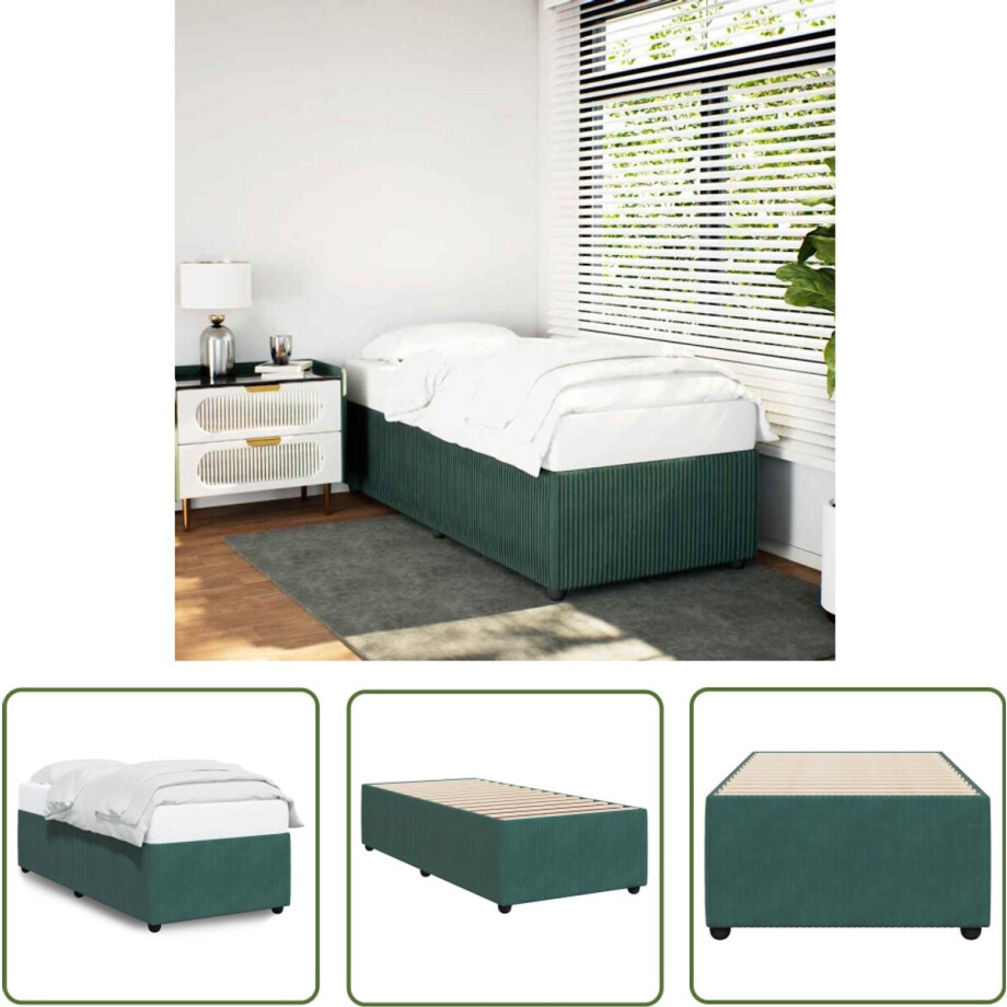 vidaXL Gereedschapset - Dynamische Sleutel - Bedframe zonder matras 100x200 cm fluweel donkergroen - Draper Tools - Klikmechanisme - Torque Wrench afbeelding 1