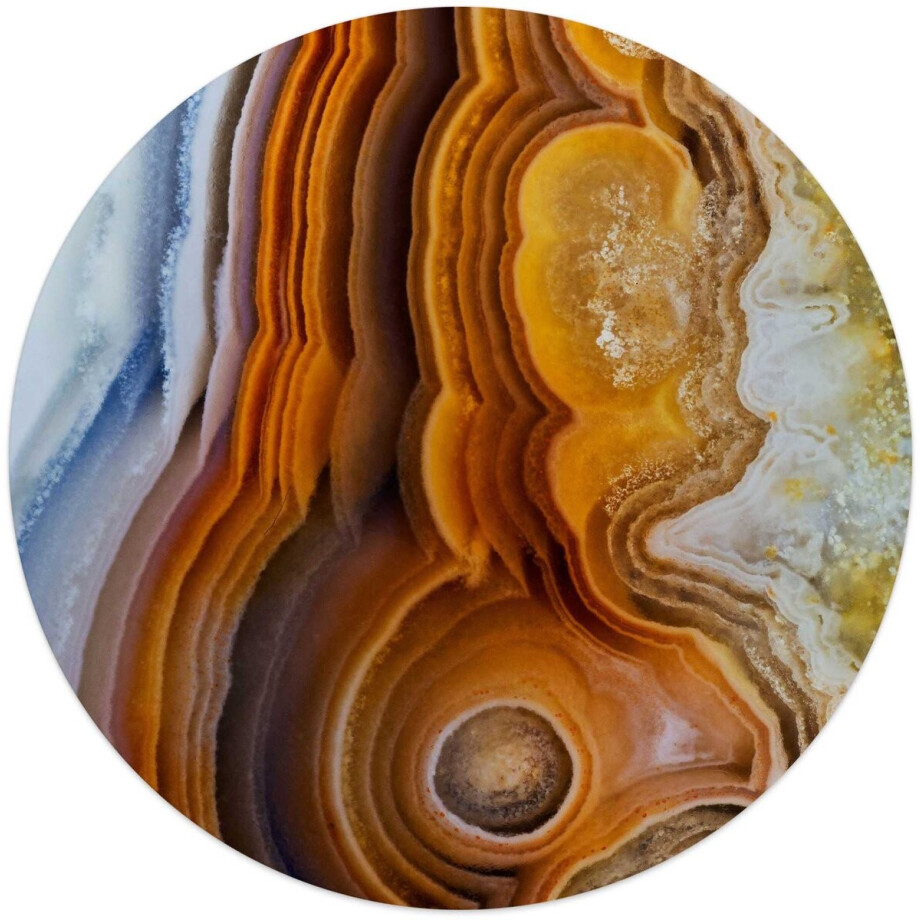 Glasschilderij Edelsteen aarde - Ø 50 - Glas - REINDERS afbeelding 1