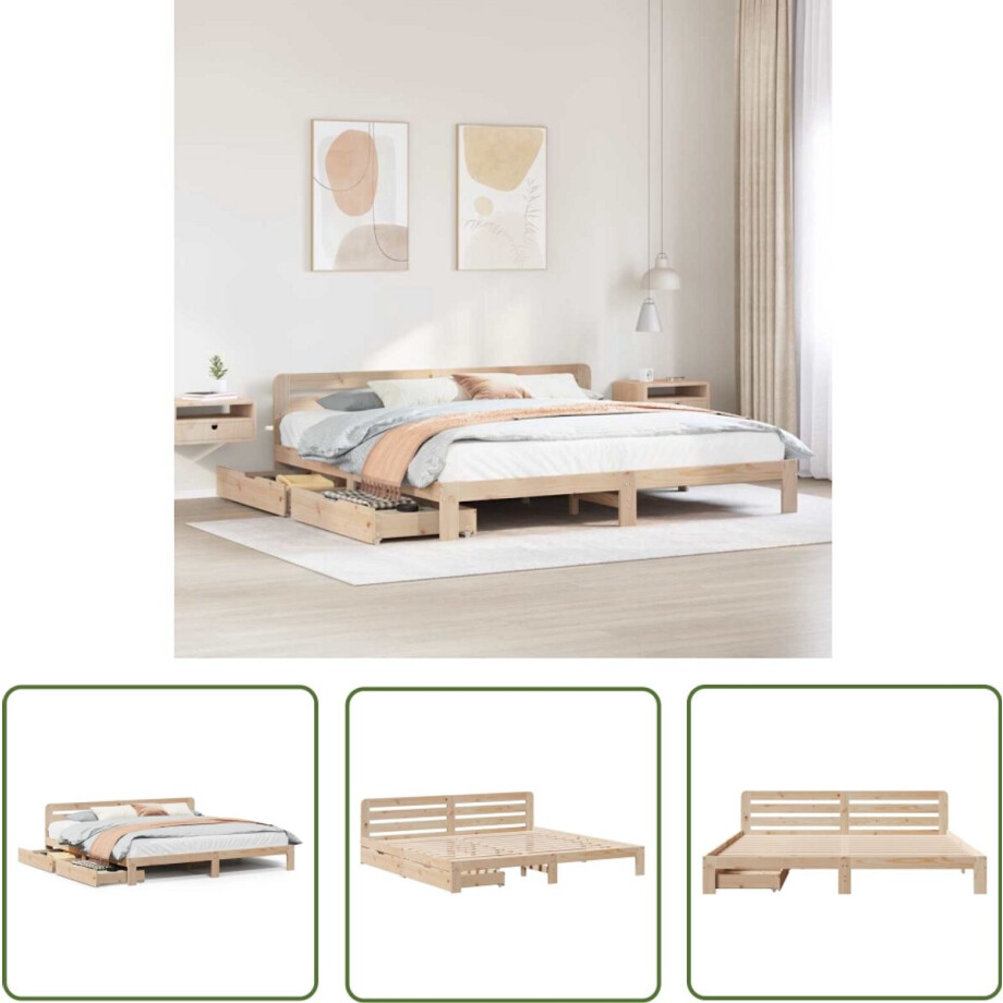 vidaXL Sleutelset - Dynammometer Sleutel - Bedframe zonder matras massief grenenhout 180x200 cm - Gereedschap - Handgereedschap - Drapers Tools vidaXL Sleutelset - Dynammometer Sleutel - Bedframe zonder matras massief grenenhout 180x200 cm - Gereedschap - Handgereedschap - Drapers Tools afbeelding 1