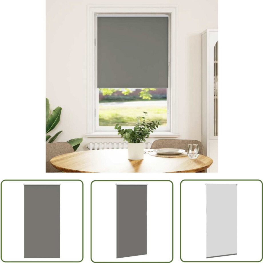 vidaXL Gordijnen - Rolgordijn - Rolgordijn verduisterend 65x175cm stofbreedte 60,7 cm polyester - Verduisterend - Privacy - Lichtregeling afbeelding 1