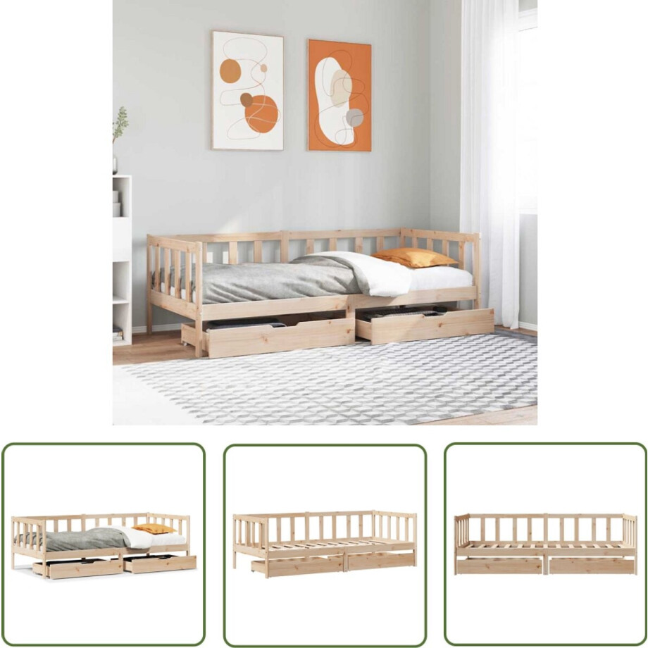 vidaXL Sleutelset - Dynamo Meter - Slaapbank met lades 80x200 cm massief grenenhout - Gereedschap - Klikmechanisme - Torque Wrench afbeelding 1