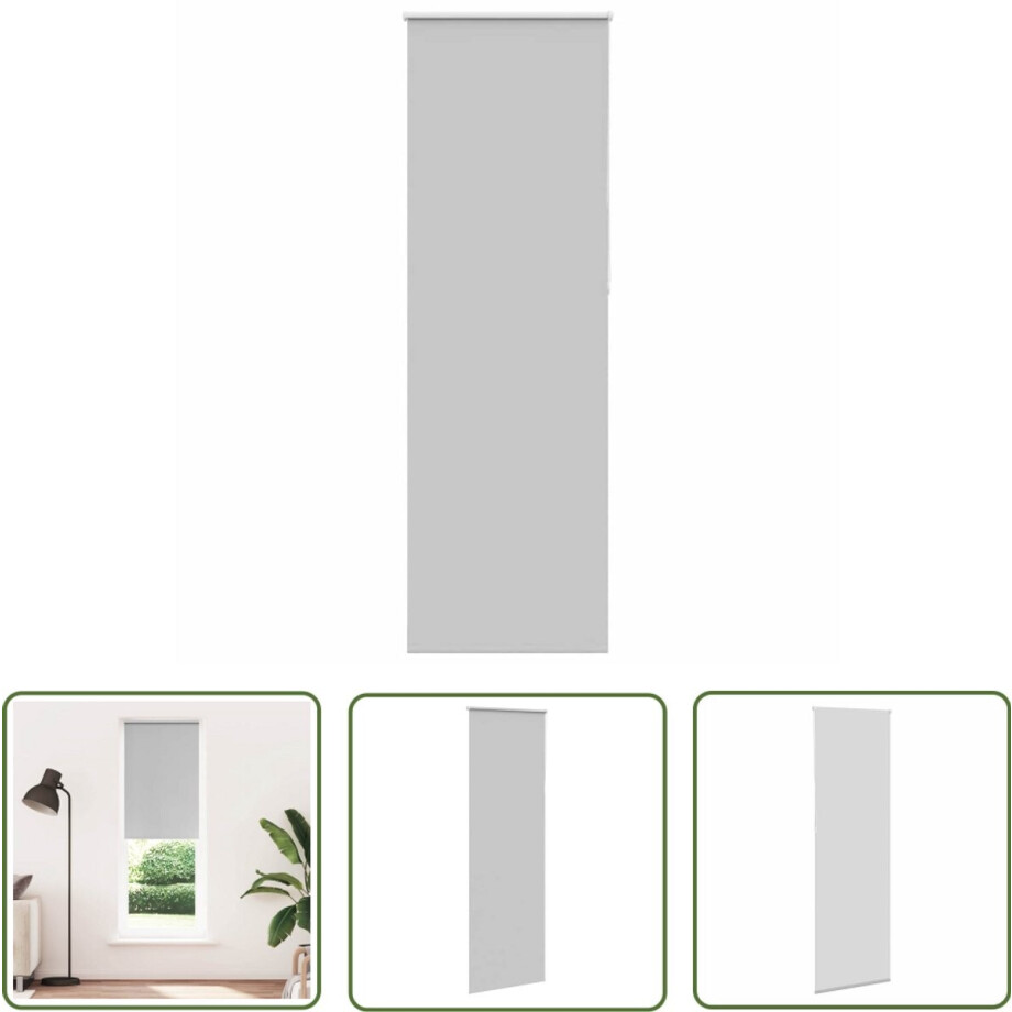 vidaXL Verduisterend - Rolgordijn - Rolgordijn verduisterend 75x210cm stofbreedte 70,7 cm polyester - Licht Grijs - Woonkamer - Slaapkamer vidaXL Verduisterend - Rolgordijn - Rolgordijn verduisterend 75x210cm stofbreedte 70,7 cm polyester - Licht Grijs - Woonkamer - Slaapkamer afbeelding 1