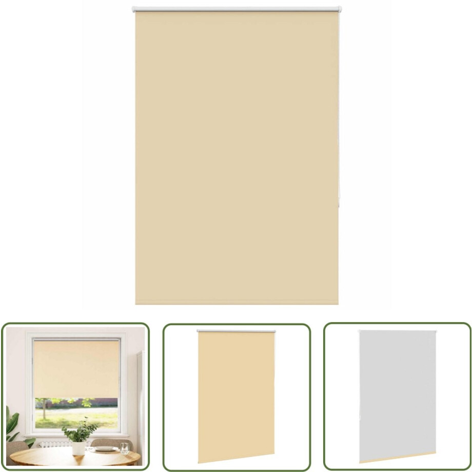 vidaXL Gordijnen - Rolgordijnen - Rolgordijn verduisterend 100x130cm stofbreedte 95,7cm polyester - Verduisteringsgordijnen - Privacy Gordijnen - Lichtwerkende Gordijnen afbeelding 1