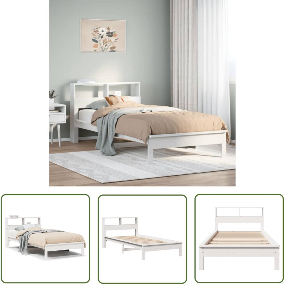 vidaXL Gereedschapset - Dynamische Sleutel - Bed met boekenkast zonder matras grenenhout wit 90x200 cm - Drapers Tools - Klikmechanisme - Torque Wrench vidaXL Gereedschapset - Dynamische Sleutel - Bed met boekenkast zonder matras grenenhout wit 90x200 cm - Drapers Tools - Klikmechanisme - Torque Wrench afbeelding 1