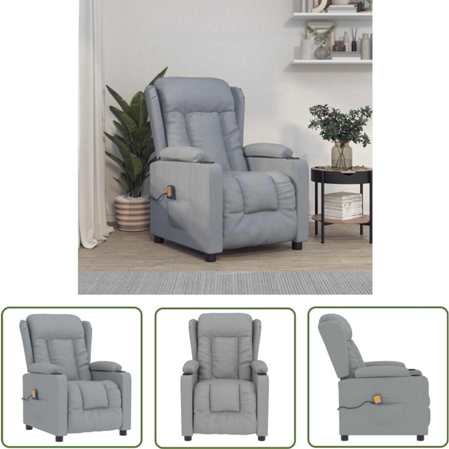 - Massagestoel - Elektrische Fauteuil - Relaxstoel - Ergonomische Stoel - Lounge Stoel afbeelding 1
