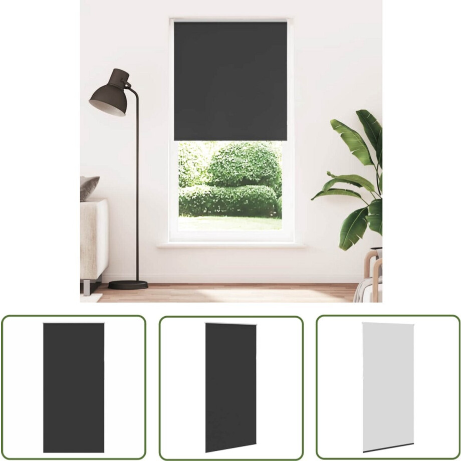 vidaXL Blackout Gordijnen - Rolgordijnen - Rolgordijn verduisterend 115x230 cm stofbreedte 110,7 cm zwart - Privacy Gordijnen - Lichtwerende Gordijnen - Kamerroutines vidaXL Blackout Gordijnen - Rolgordijnen - Rolgordijn verduisterend 115x230 cm stofbreedte 110,7 cm zwart - Privacy Gordijnen - Lichtwerende Gordijnen - Kamerroutines afbeelding 1