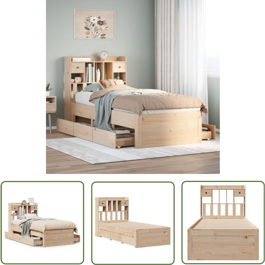 vidaXL Klikmechanisme - Draaibare Sleutel - Bed met boekenkast zonder matras massief grenenhout 75x190 cm - Torque Wrench - Draai Moment - Gereedschapset vidaXL Klikmechanisme - Draaibare Sleutel - Bed met boekenkast zonder matras massief grenenhout 75x190 cm - Torque Wrench - Draai Moment - Gereedschapset afbeelding 1