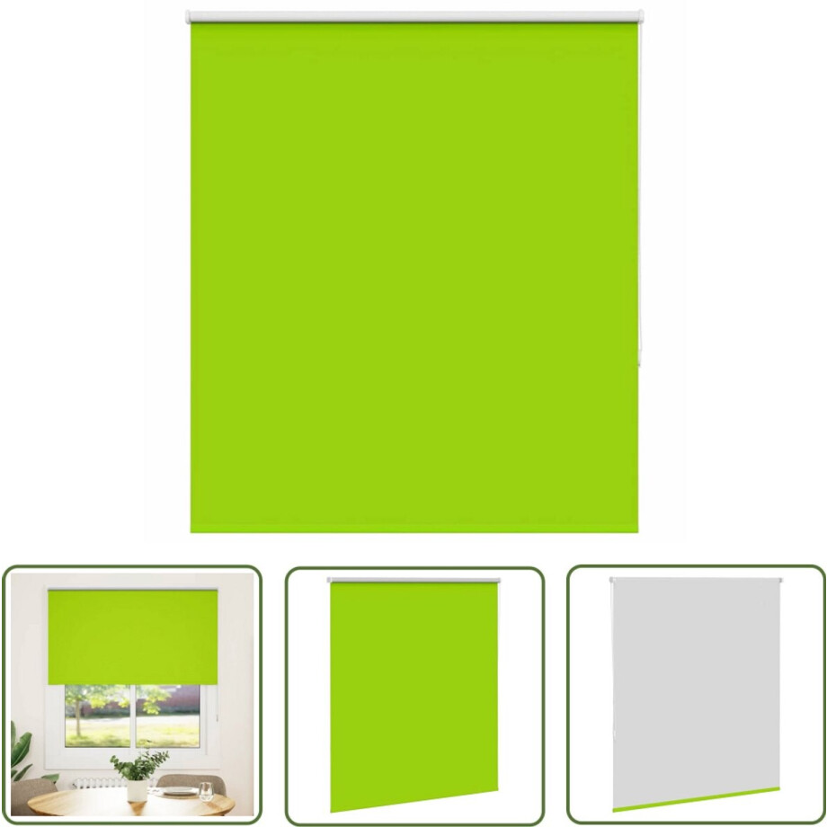vidaXL Verduisterend Rolgordijn 120x175 cm Groen Rolgordijn - Privacy - Lichtregeling - Verduisterend - Woonkamer afbeelding 1