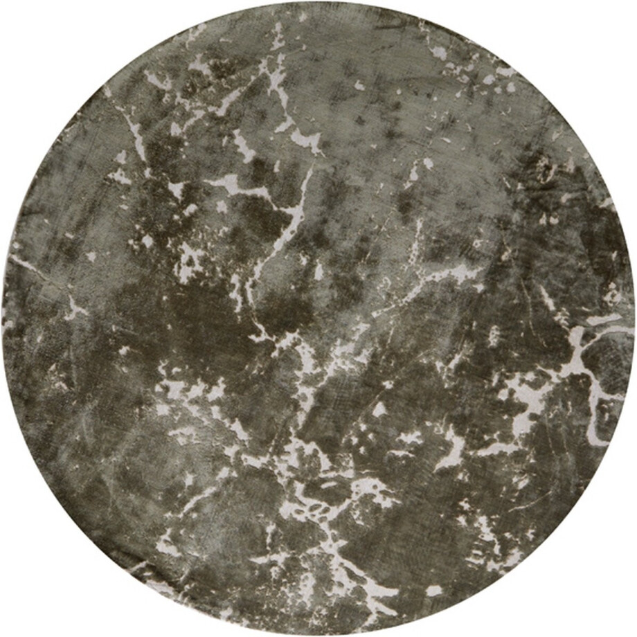 Light & Living Rond Vloerkleed Sjors - 200cm - Olijfgroen afbeelding 1