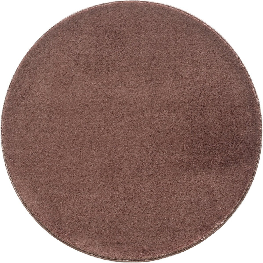 BLAKE HOOGPOLIG EFFEN BRUIN VLOERKLEED ROND WASBAAR BLAKE HOOGPOLIG EFFEN BRUIN VLOERKLEED ROND WASBAAR afbeelding 1