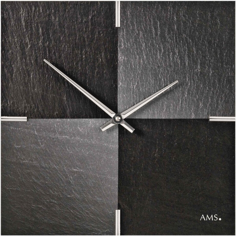 AMS Wandklok Leisteen - Aluminium 9520 AMS Wandklok Leisteen - Aluminium 9520 afbeelding 1