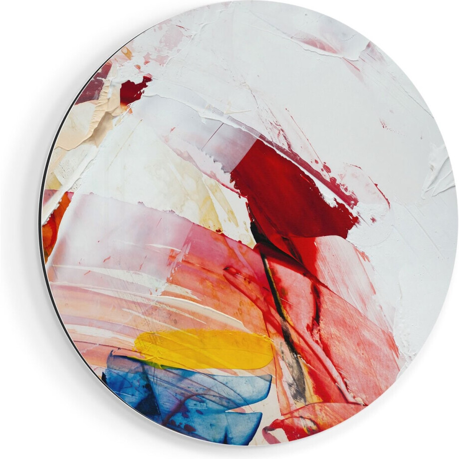 Artaza Dibond Muurcirkel Abstracte Kunst van Verf Kleuren - Ø 70 cm - Wandcirkel - Rond Schilderij - Voor Binnen en Buiten Artaza Dibond Muurcirkel Abstracte Kunst van Verf Kleuren - Ø 70 cm - Wandcirkel - Rond Schilderij - Voor Binnen en Buiten afbeelding 1