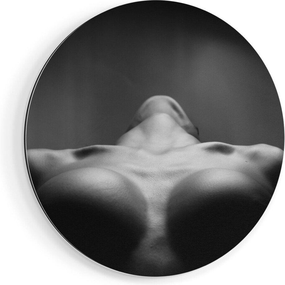 Artaza Dibond Muurcirkel Vrouwen Borsten - Erotiek - Zwart Wit - Ø 70 cm - Wandcirkel - Rond Schilderij - Voor Binnen en Buiten Artaza Dibond Muurcirkel Vrouwen Borsten - Erotiek - Zwart Wit - Ø 70 cm - Wandcirkel - Rond Schilderij - Voor Binnen en Buiten afbeelding 1