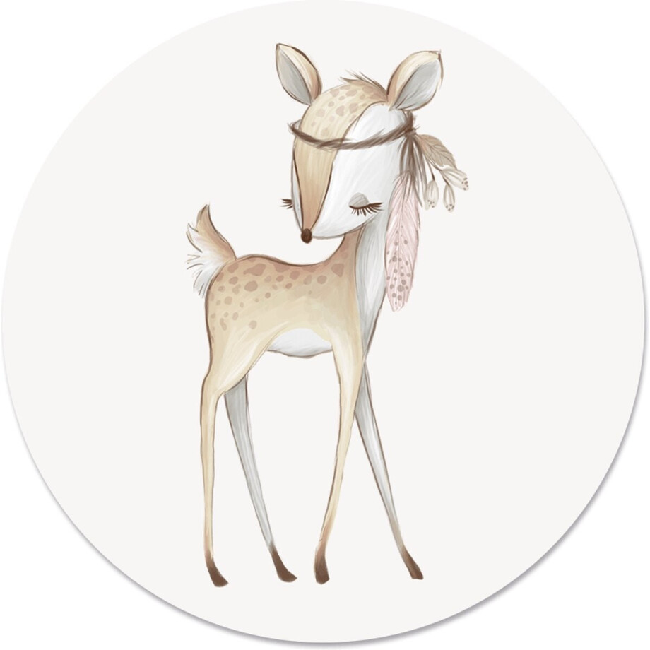 Label2X - Schilderij - Kids Bambi - Label2X - Schilderij - Kids Bambi - afbeelding 1