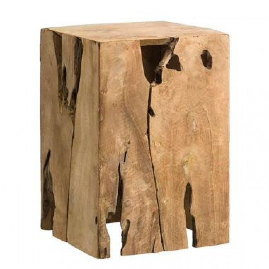 Decoratief blok Fenn - recycled hout - 35x25x25 cm - Leen Bakker afbeelding 1