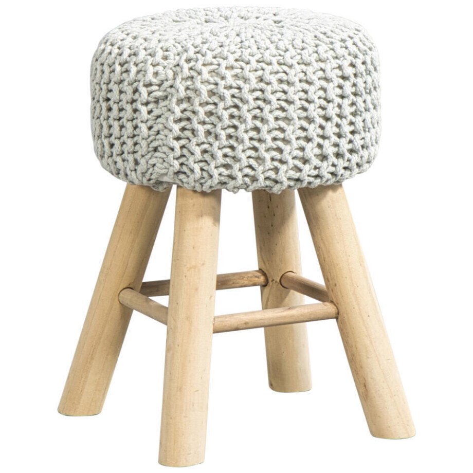 Leen Bakker - Krukje Menorca - 41xØ38 Cm - Hout - Groen - 28x28x41 Cm afbeelding 1