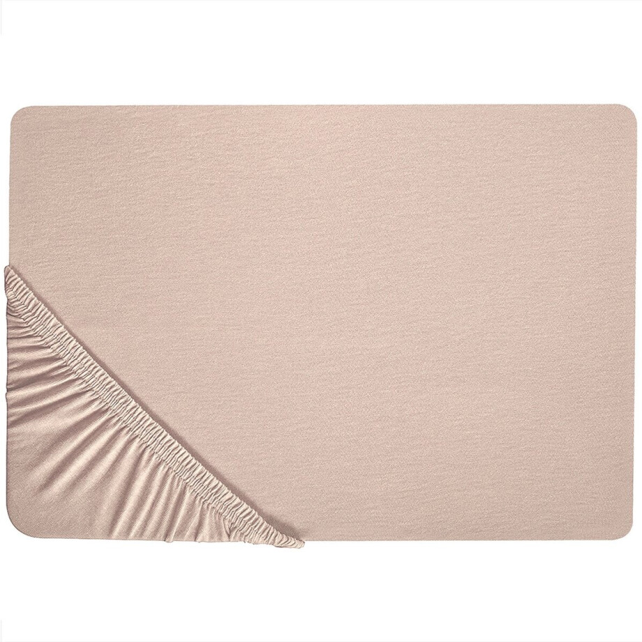 BELIANI HOFUF - Laken - Beige - 200 x 200 cm - Katoen afbeelding 1