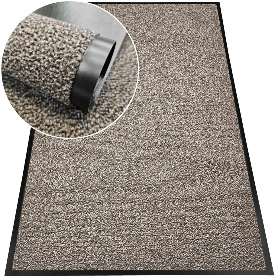 Beige Deurmat 100x150 cm - Antislip Inloopmat voor Schoenen afbeelding 1
