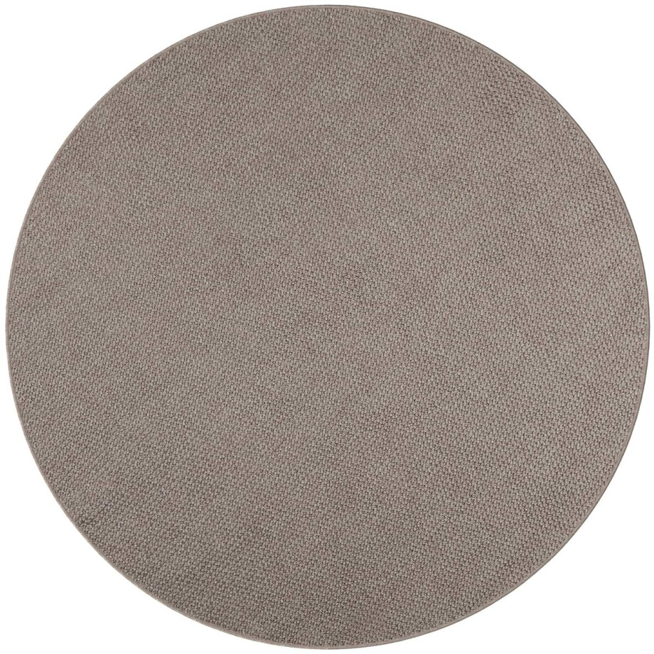 vidaXL - Binnen - kleed - LUGO - Crème - en - Taupe - Ø - 120 - cm - Polyester vidaXL - Binnen - kleed - LUGO - Crème - en - Taupe - Ø - 120 - cm - Polyester afbeelding 1