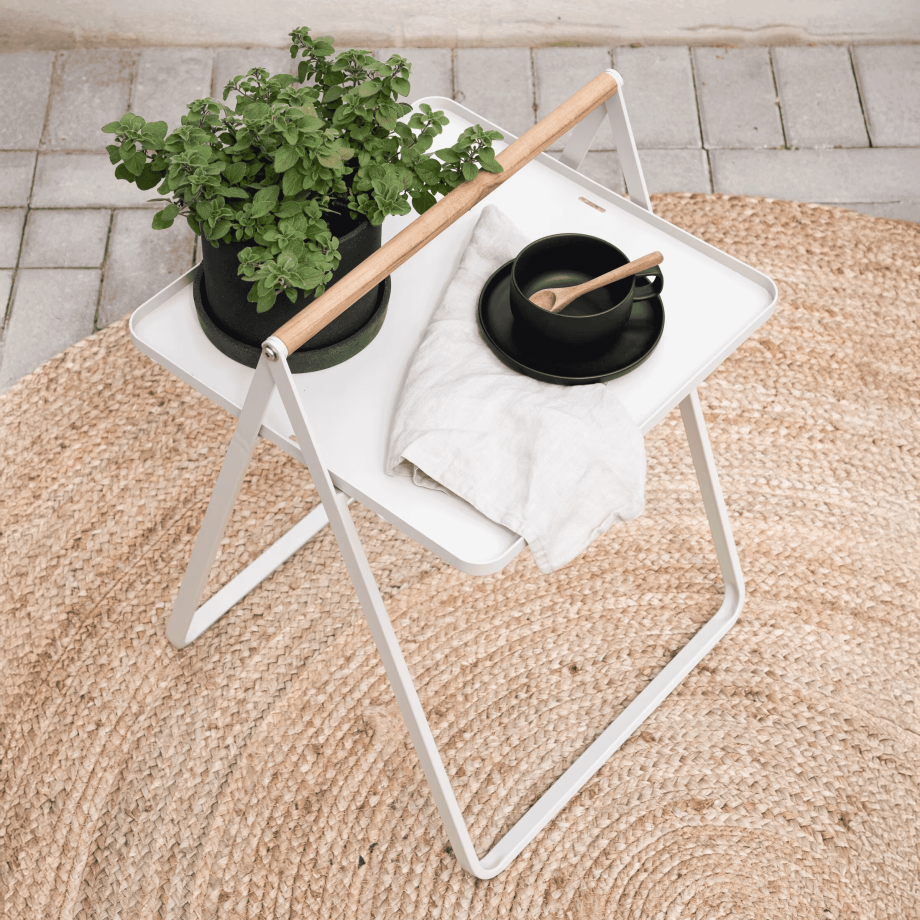 Nohr Outdoor Bijzettafel 'Redell' 43 x 43cm, kleur Beige afbeelding 1