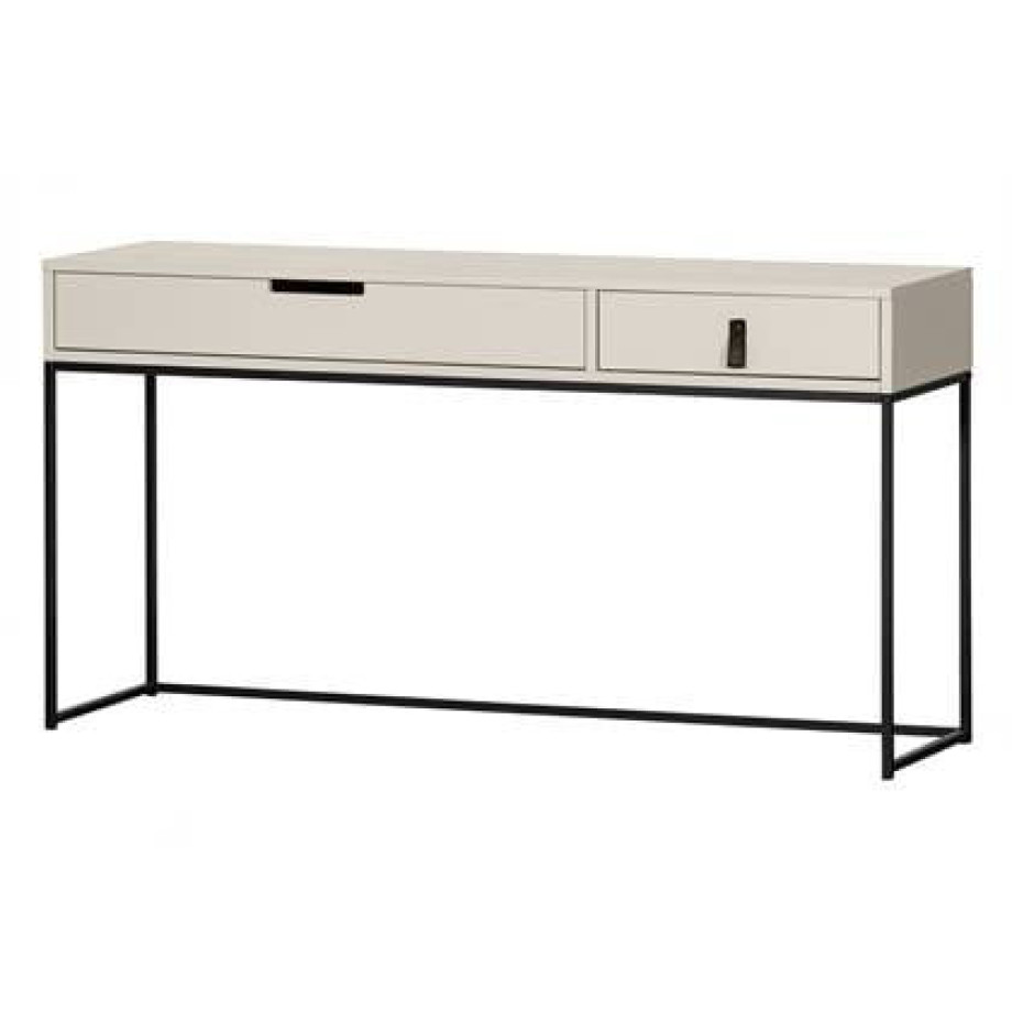 WOOOD Sidetable Silas - Geborsteld Grenen - Dust - 74x140x40 afbeelding 1