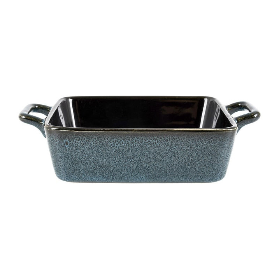 Ovenschaal met grepen - blauw - 24x15x6 cm afbeelding 